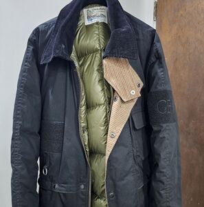X BODEGA FO JACKET Men's Black Jacket with Olive Lining